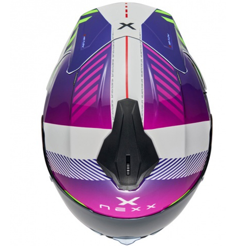 NEXX Y.100R Fade purpursarkana un balta integrālā motocikla ķivere izpārdošana