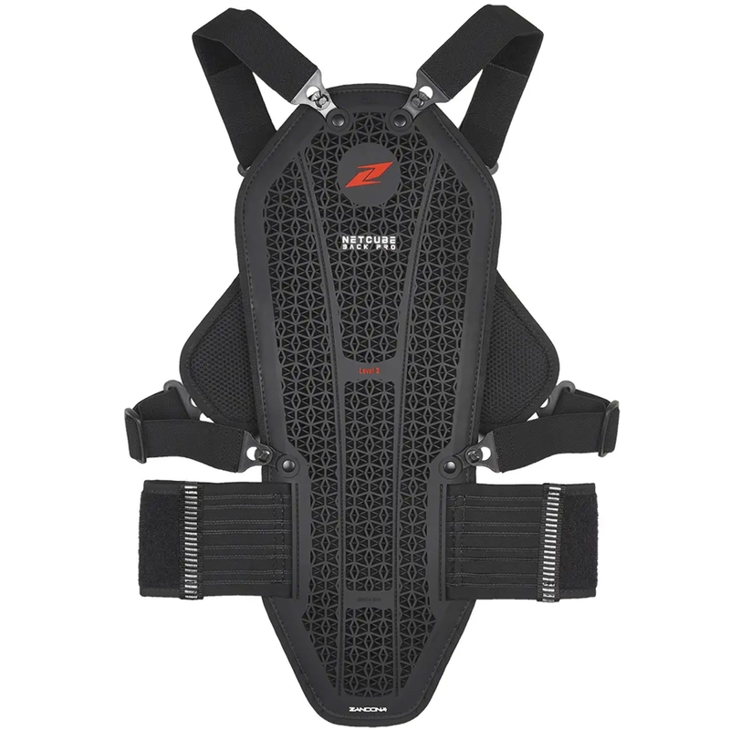 Bērnu mugurkaula un krūšu aizsargs Zandona Netcube Armour X7 melns 121 - 135 cm