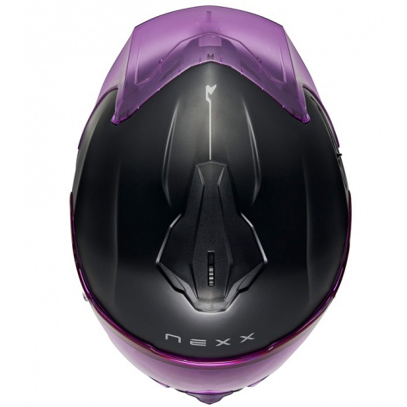 Integrālā motociklistu ķivere NEXX Y.100R Subsonic matēta melna-rozā krāsā