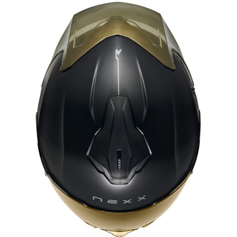 NEXX Y.100R Subsonic integrālā motociklu ķivere matēta melna-zelta