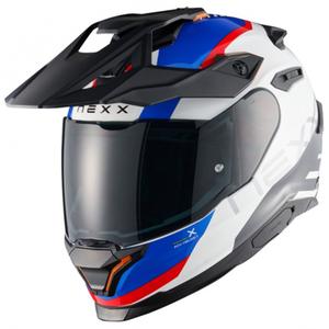 Enduro moto ķivere NEXX Y.TRAVL Quest balta-zilā-sarkana