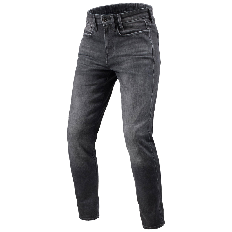 Revit Kai Skinny Mid Grey Stone Apcirptas motocikla džinsu audums