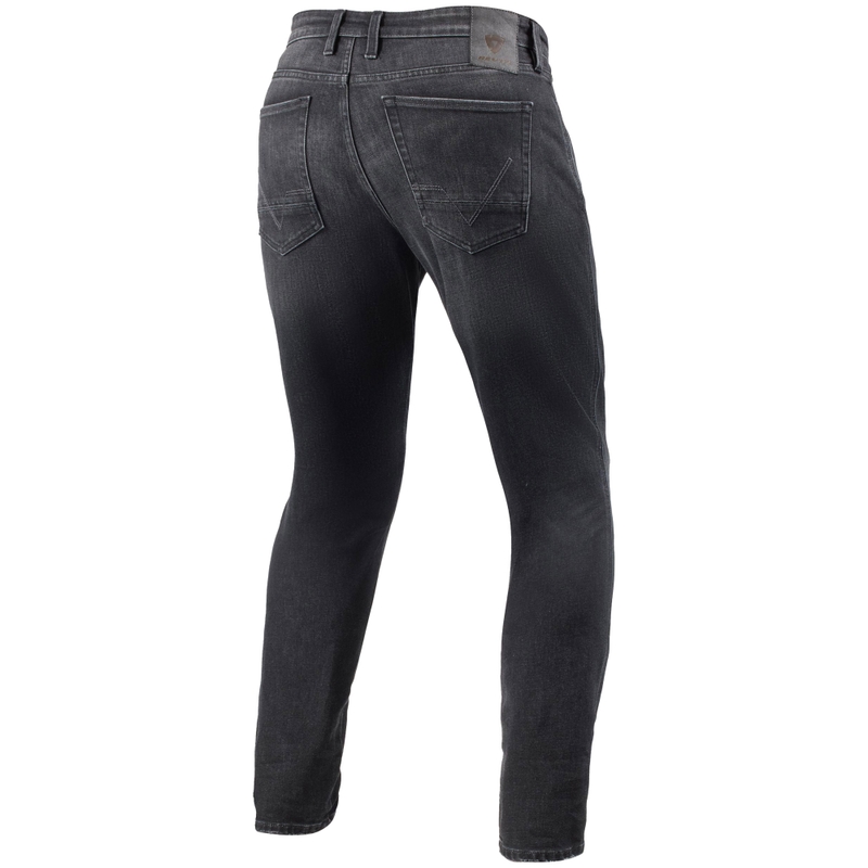 Revit Kai Skinny Mid Grey Stone Apcirptas motocikla džinsu audums