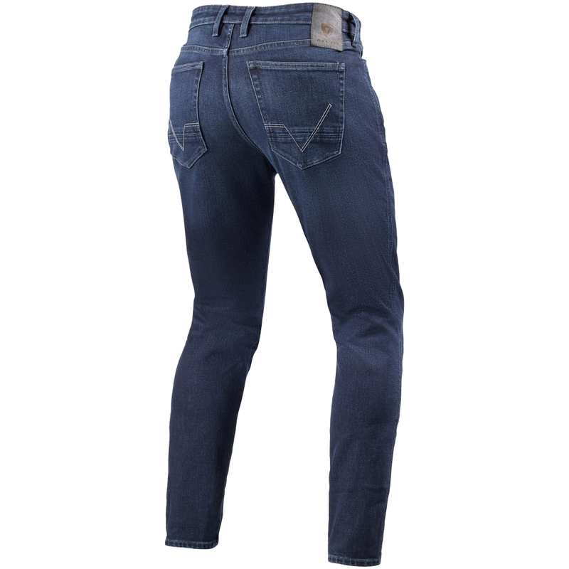 Revit Kai Skinny Mid Blue Stone motocikla džinsi
