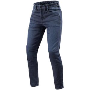 Revit Kai Skinny Mid Blue Stone Apcirptas motocikla džinsu audums