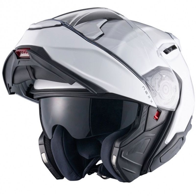 Nexx X.Lifetour Plain matēta balta flip-up motocikla ķivere