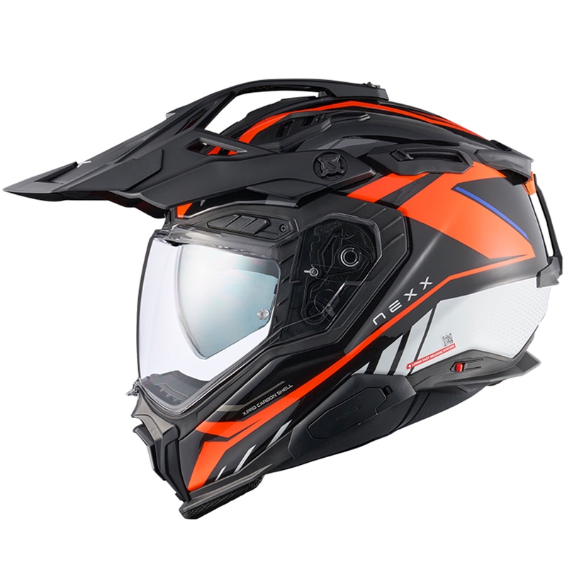 Enduro motociklu ķivere Nexx X.WED3 Gobi oranžā un baltā krāsā izpārdošana