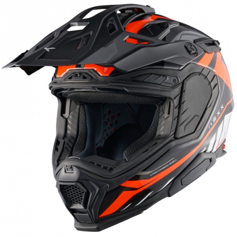 Enduro motociklu ķivere Nexx X.WED3 Gobi oranžā un baltā krāsā izpārdošana