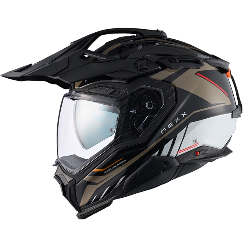 Enduro motociklu ķivere Nexx X.WED3 Gobi sand-white
