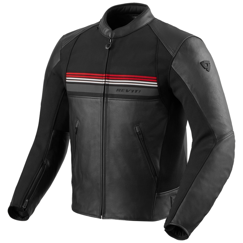 Revit Mile 2 motocikla jaka melna un sarkana