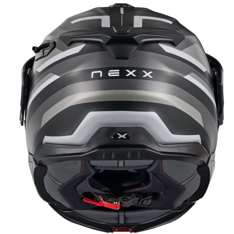 Flip-up motociklistu ķivere Nexx X.Lifecountry Westbound matēta melni pelēka