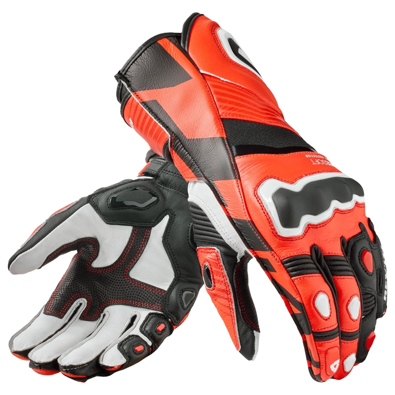 Motocikla cimdi Revit Jerez 4 fluo red-black