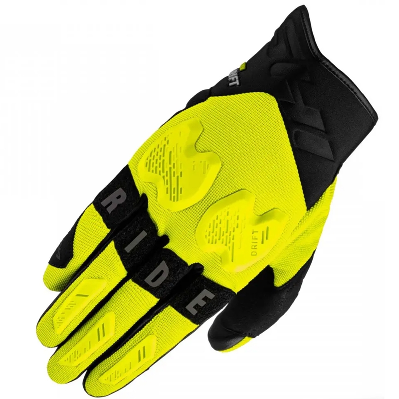 Motocikla cimdi Shima Drift fluo dzelteni melni