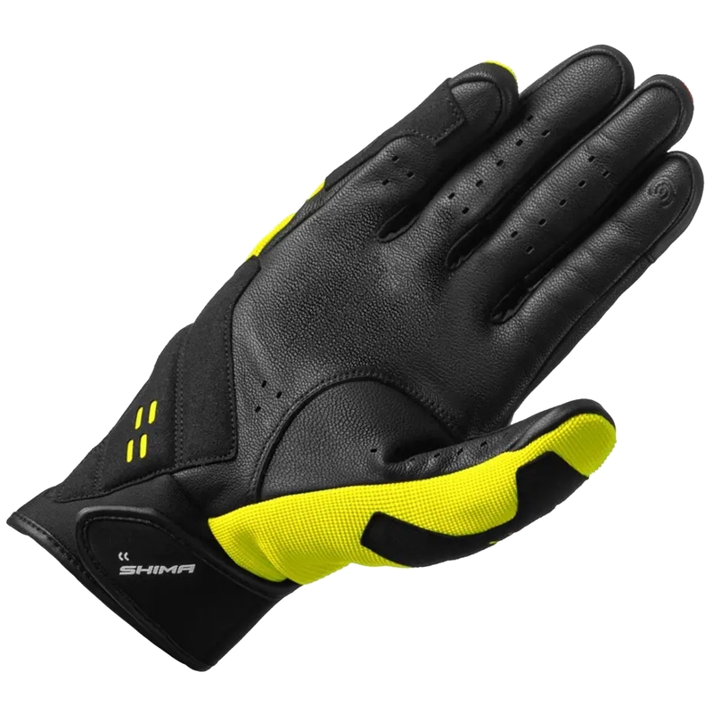 Motocikla cimdi Shima Drift fluo dzelteni melni