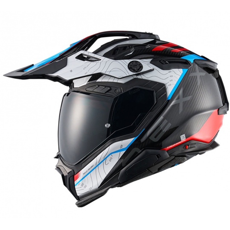 Enduro motociklu ķivere Nexx X.WED3 Furka zili-sarkana