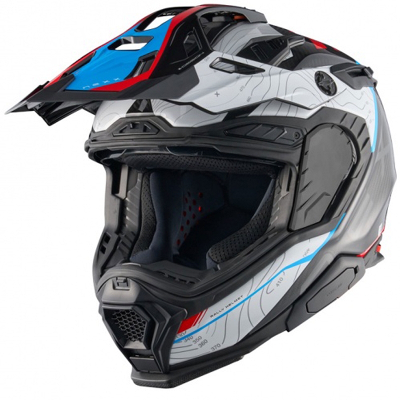 Enduro motociklu ķivere Nexx X.WED3 Furka zili-sarkana