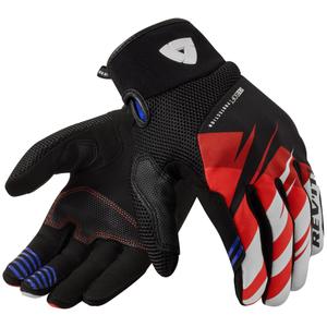 Revit Surge Motocikla cimdi melni un sarkani