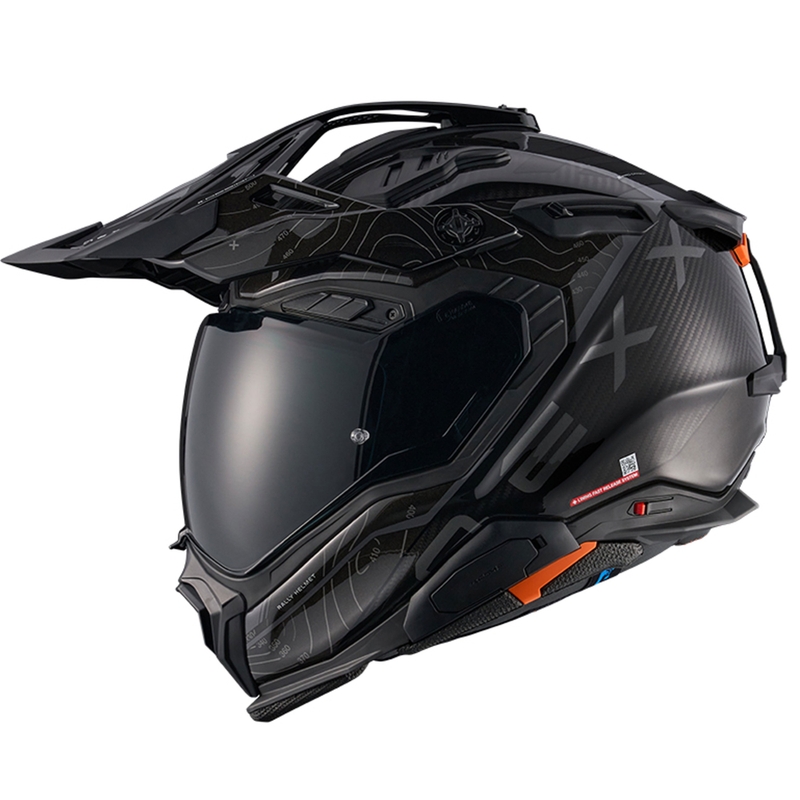 Enduro motocikla ķivere Nexx X.WED3 Furka melns-pelēks