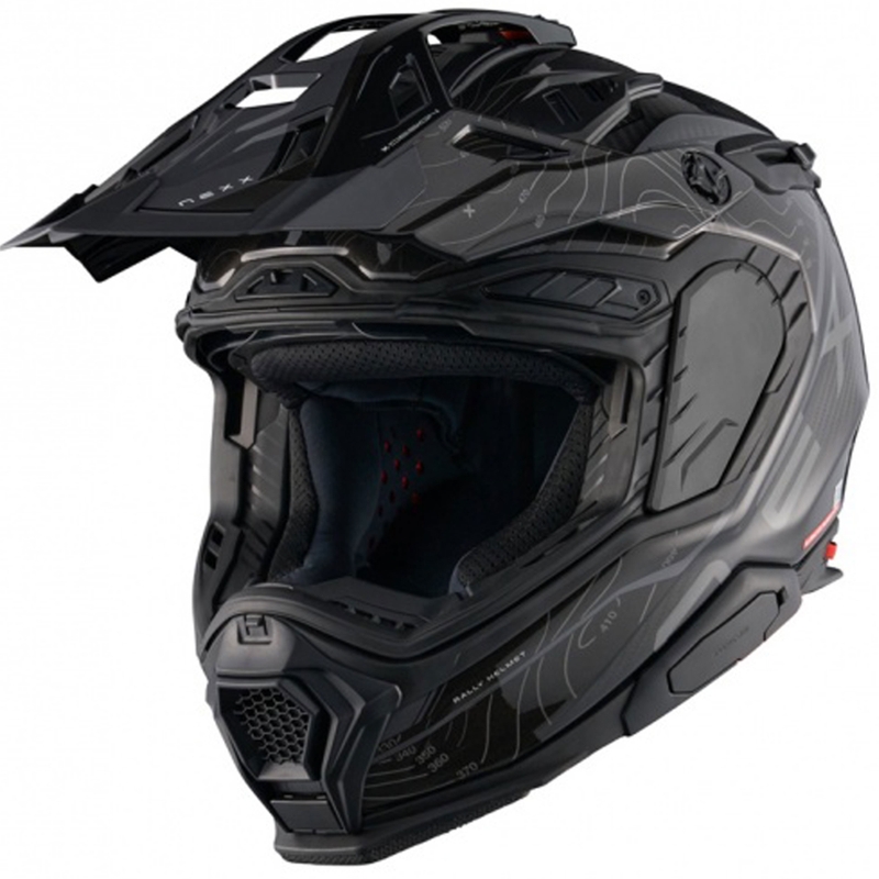 Enduro motocikla ķivere Nexx X.WED3 Furka melns-pelēks