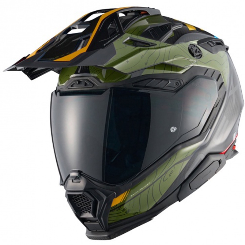Enduro motocikla ķivere Nexx X.WED3 Furka zaļi dzeltena