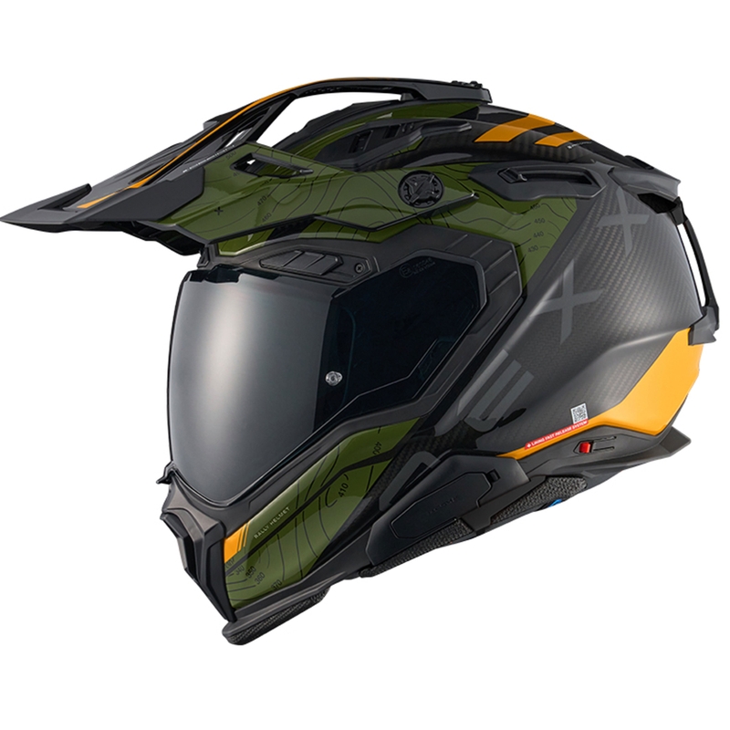 Enduro motocikla ķivere Nexx X.WED3 Furka zaļi dzeltena