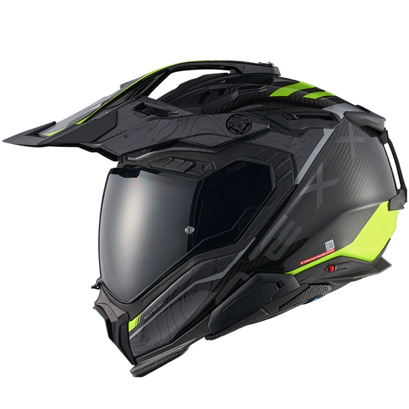 Enduro moto ķivere Nexx X.WED3 Furka pelēka-fluo dzeltena
