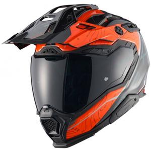 Enduro moto ķivere Nexx X.WED3 Furka oranži pelēka