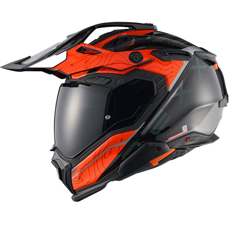 Enduro moto ķivere Nexx X.WED3 Furka oranži pelēka