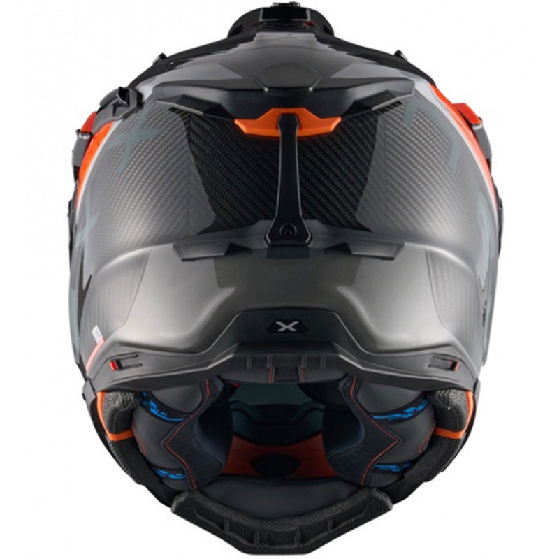 Enduro moto ķivere Nexx X.WED3 Furka oranži pelēka
