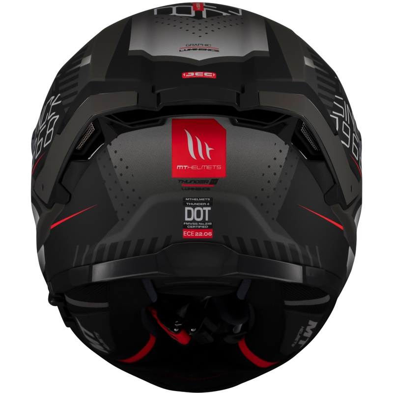 Pilna izmēra motocikla ķivere MT Thunder 4 SV Luminence matēti melna