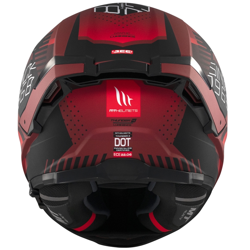 Pilna izmēra motocikla ķivere MT Thunder 4 SV Luminence matēti sarkana