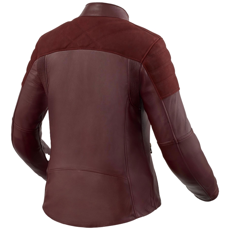 Sieviešu Revit London baklažānu ādas motocikla jaka Revit London