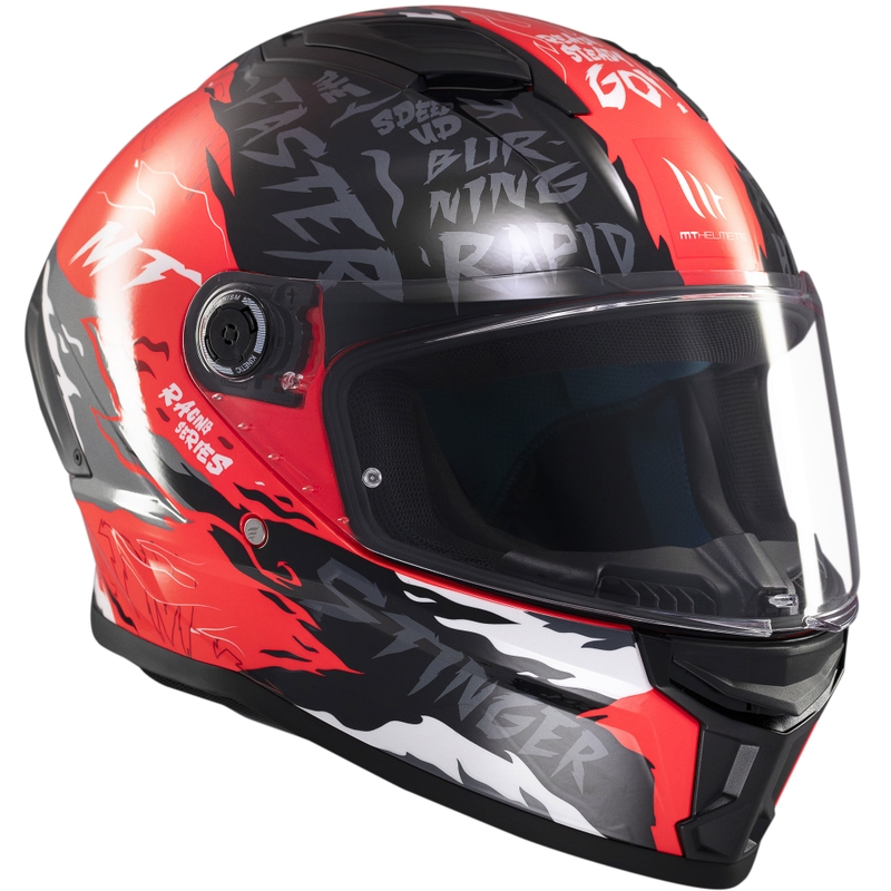 MT Stinger 2 Ardent integrālā motocikla ķivere melns-arkans