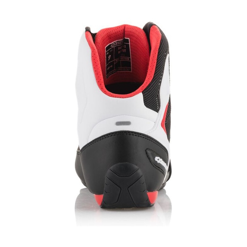Alpinestars Faster 3 Rideknit melni, balti un sarkani motociklu zābaki