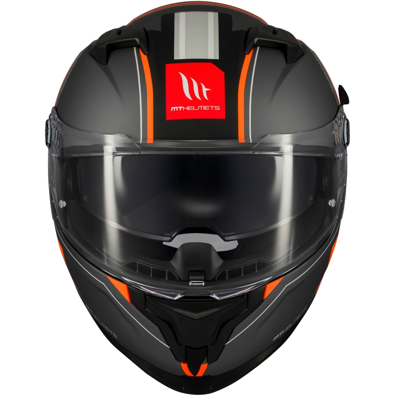 MT Braker SV Charm integrālā motocikla ķivere matēts melns-oranžs