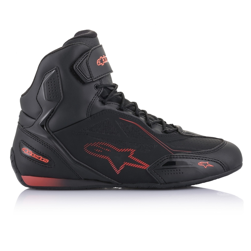 Alpinestars Faster 3 Drystar Black-Fluo Red motociklu zābaki