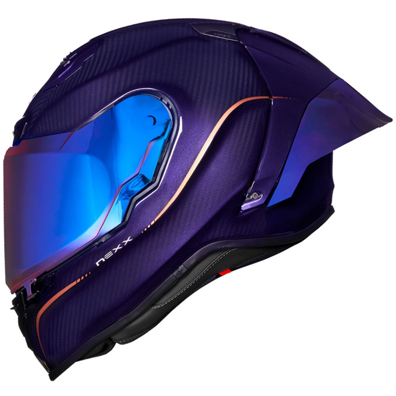 Integrēta ķivere motociklam Nexx X.R3R Hagibis Carbon purpursarkana