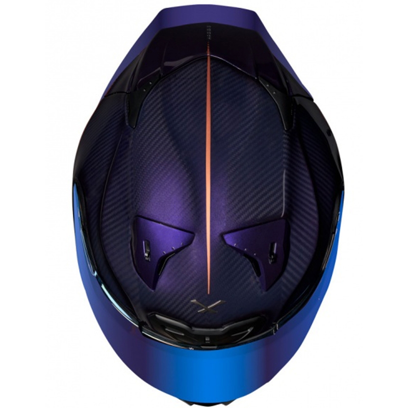 Integrēta ķivere motociklam Nexx X.R3R Hagibis Carbon purpursarkana