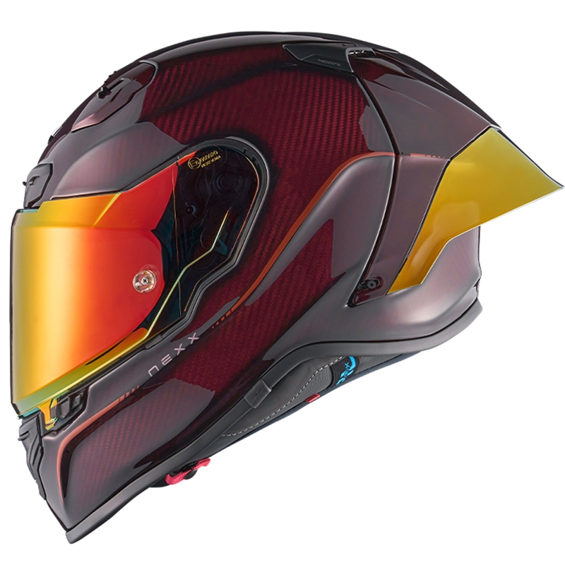 Integrēta ķivere motociklam Nexx X.R3R Hagibis Carbon sarkana