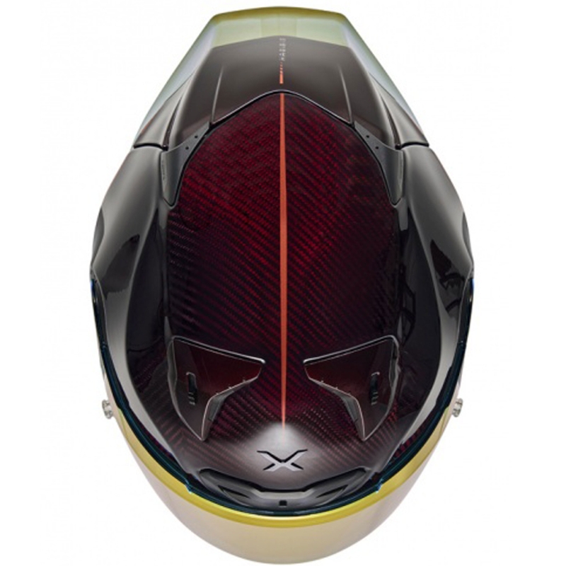 Integrēta ķivere motociklam Nexx X.R3R Hagibis Carbon sarkana