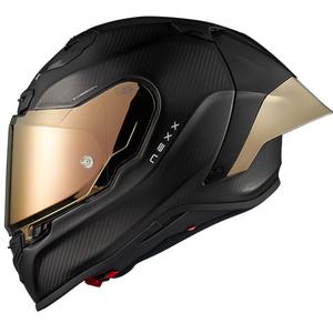 Integrēta motocikla ķivere Nexx X.R3R Zero PRO 2 Carbon matēta zelta krāsā