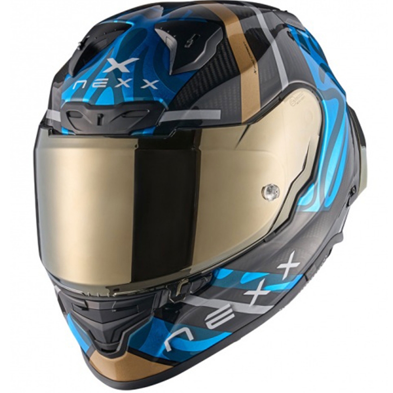 Nexx X.R3R Swirl integrālā motociklu ķivere tirkīza krāsā