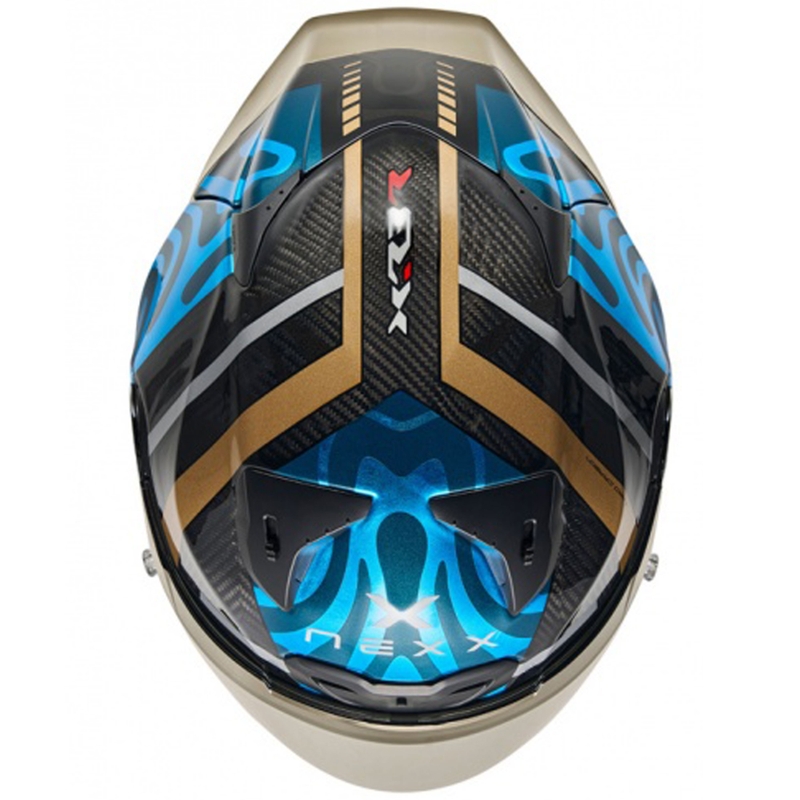 Nexx X.R3R Swirl integrālā motociklu ķivere tirkīza krāsā