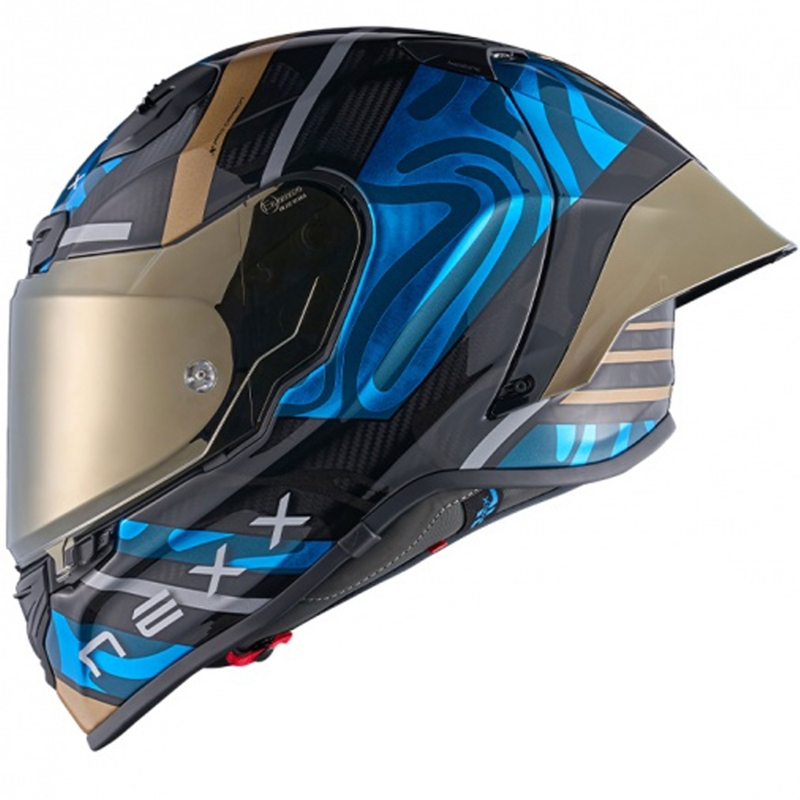 Nexx X.R3R Swirl integrālā motociklu ķivere tirkīza krāsā