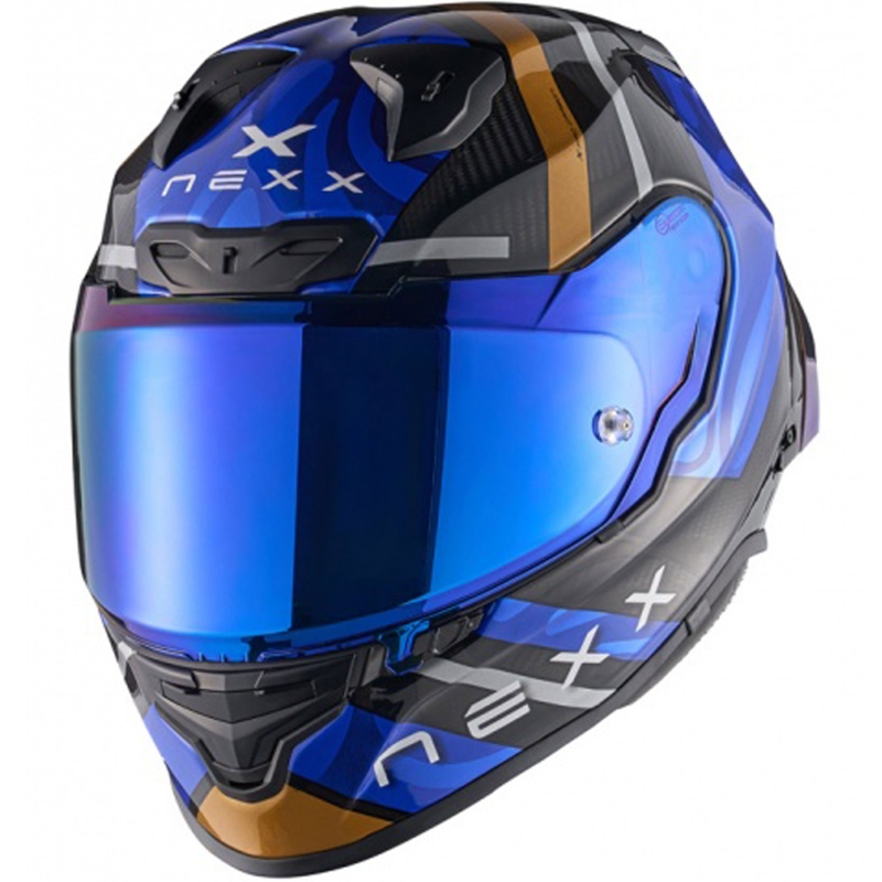 Nexx X.R3R Swirl integrālā motociklu ķivere tumši zila