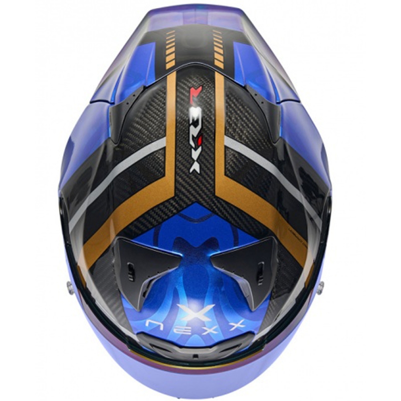 Nexx X.R3R Swirl integrālā motociklu ķivere tumši zila