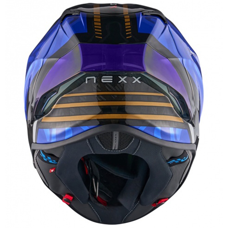 Nexx X.R3R Swirl integrālā motociklu ķivere tumši zila