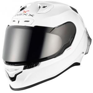 Nexx X.R3R Vienkārša balta integrālā motocikla ķivere