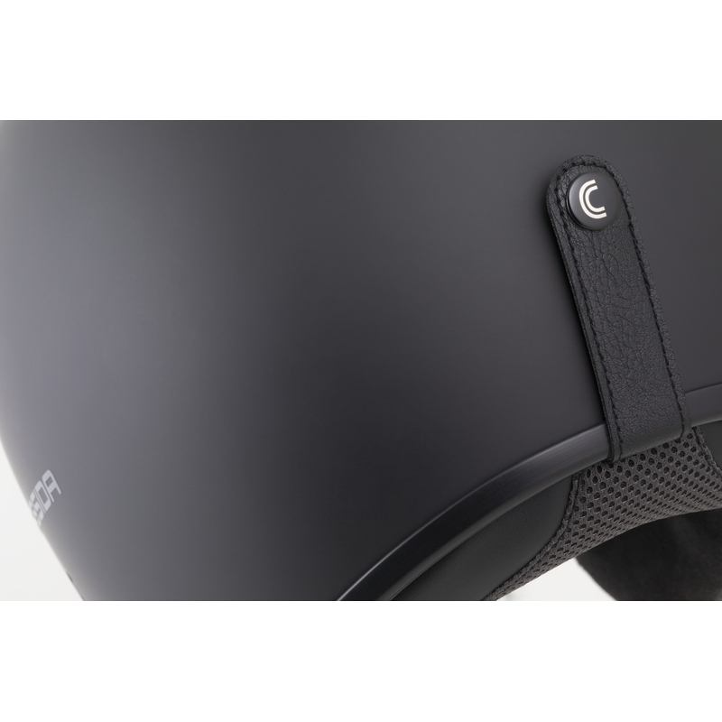Cassida Oxygen 2.0 Solid Matte Black-Dark Grey Open motocikla ķivere