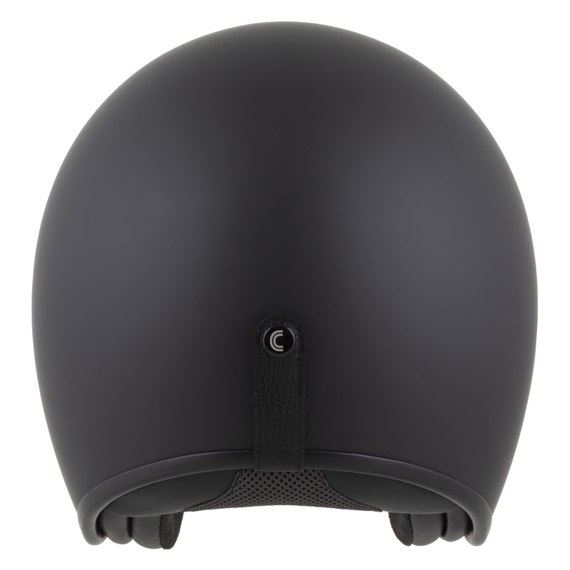 Cassida Oxygen 2.0 Solid Matte Black-Dark Grey Open motocikla ķivere